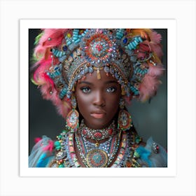 Beautiful African Woman Art Print