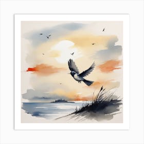 Bird In Flight Art Print