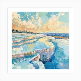 Sunrise At The Sea Of Ice Art Print