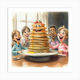 Pancakes For Breakfast 3 Art Print