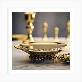 Gold Crucifix 1 Art Print