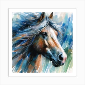 Horse Painting Art Print