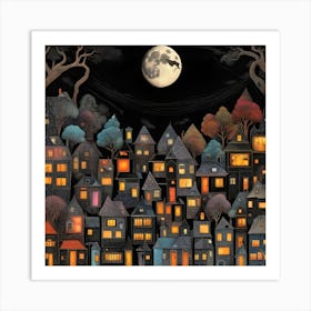 Town Canvas Print 1 Art Print