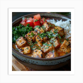 Tofu Curry Art Print