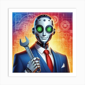 Robot Engineer 1 Art Print