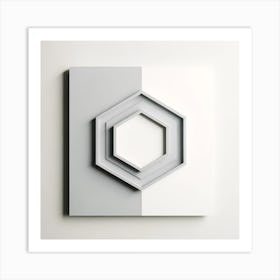 Hexagon Wall Art Art Print