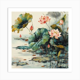 Lotus Flower 13 Art Print