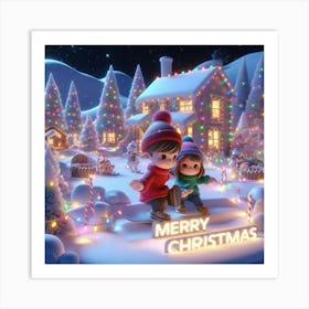 Merry Christmas 1 Art Print