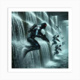 Cascade Sovereignty Scifi Torrent Scouts Cascades Navigation Art Print