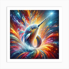 Narwhal Spirit Art Print