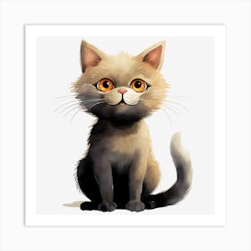 Angry Cat 13 Art Print