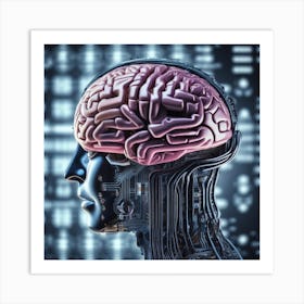 Brain Of A Robot 16 Art Print