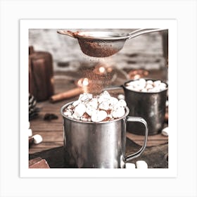 Hot Chocolate With Marshmallows 1 Art Print