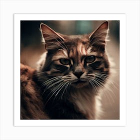 Portrait Of A Cat 1 Art Print