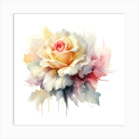 Watercolor Rose Art Print