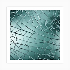 Broken Glass Background 2 Art Print