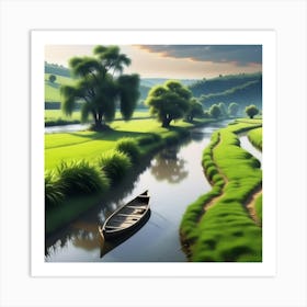 Landscape Painting 160 Art Print