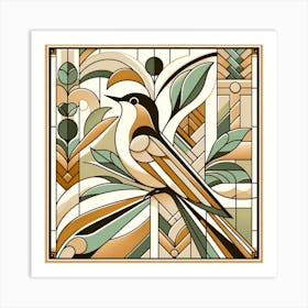 Bird On A Branch Art Print