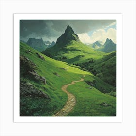 Path To The Mountains Art Art Print