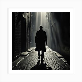 Man In Alleyway Art Print