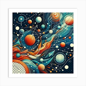 Abstract Space Painting 1 Art Print