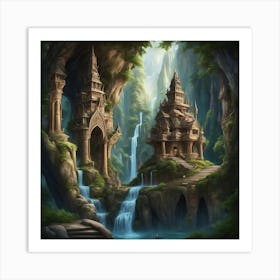 Mountain Temple 5 Art Print