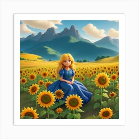 Sunflower Field Art Print