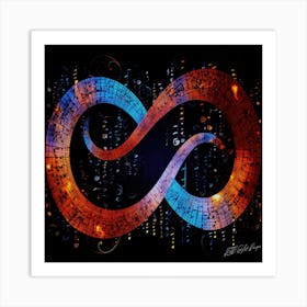 Mathematical Infinity - Infinite Symbol Art Print