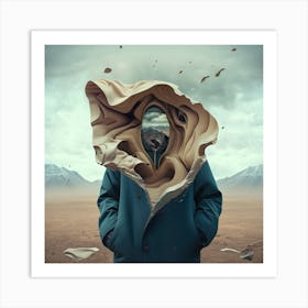 Scenic Face 4 Art Print