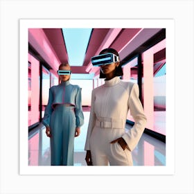 Futuristic Women 1 Art Print