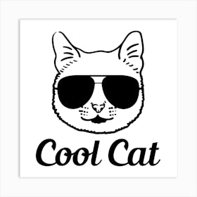 Cool Cat Art Print