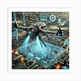 War Drones Surveillance Iron Commonwealth Art Print