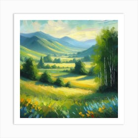 Landscape Painting 2 Art Print