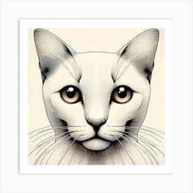 Creative Feline Cat Artwork 104 Art Print