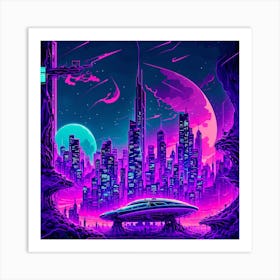 Futuristic City Art Print