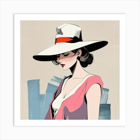 Elegant woman 1 Art Print