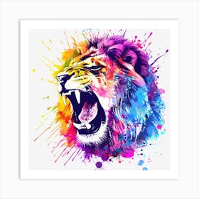 Lion Painting 1 Poster