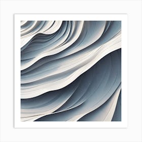 Abstract Wavy Pattern 2 Art Print