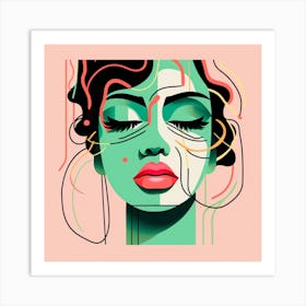 Portrait Of A Woman 32 Art Print