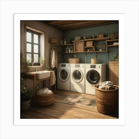 Default Default Vintage And Retro Laundry Aestethic 2 Art Print