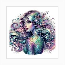 Mermaid 1 Art Print