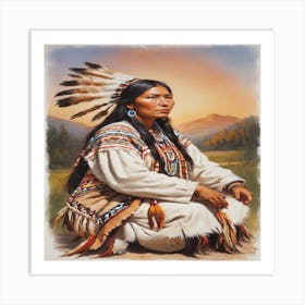 Native American Woman Art Print