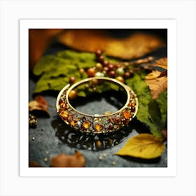 Autumn Treasures Jewelry Great Details Conceptual Art Print