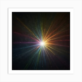 Rainbow Burst Art Print