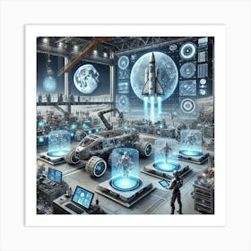 A Futuristic Science Fiction Depiction Of A High T Art Print