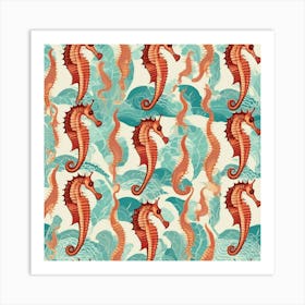 Seahorses 1 Art Print