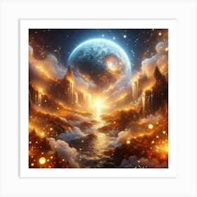 Cross In The Sky Art Print