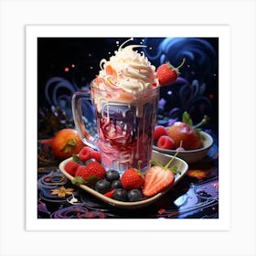 Ice Cream Sundae Art Print