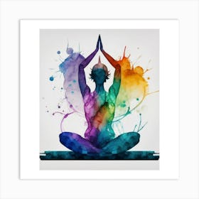 Yoga Pose Art Print