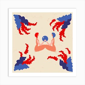New Year In Your Hands Matisse Inspired Collection Art Print